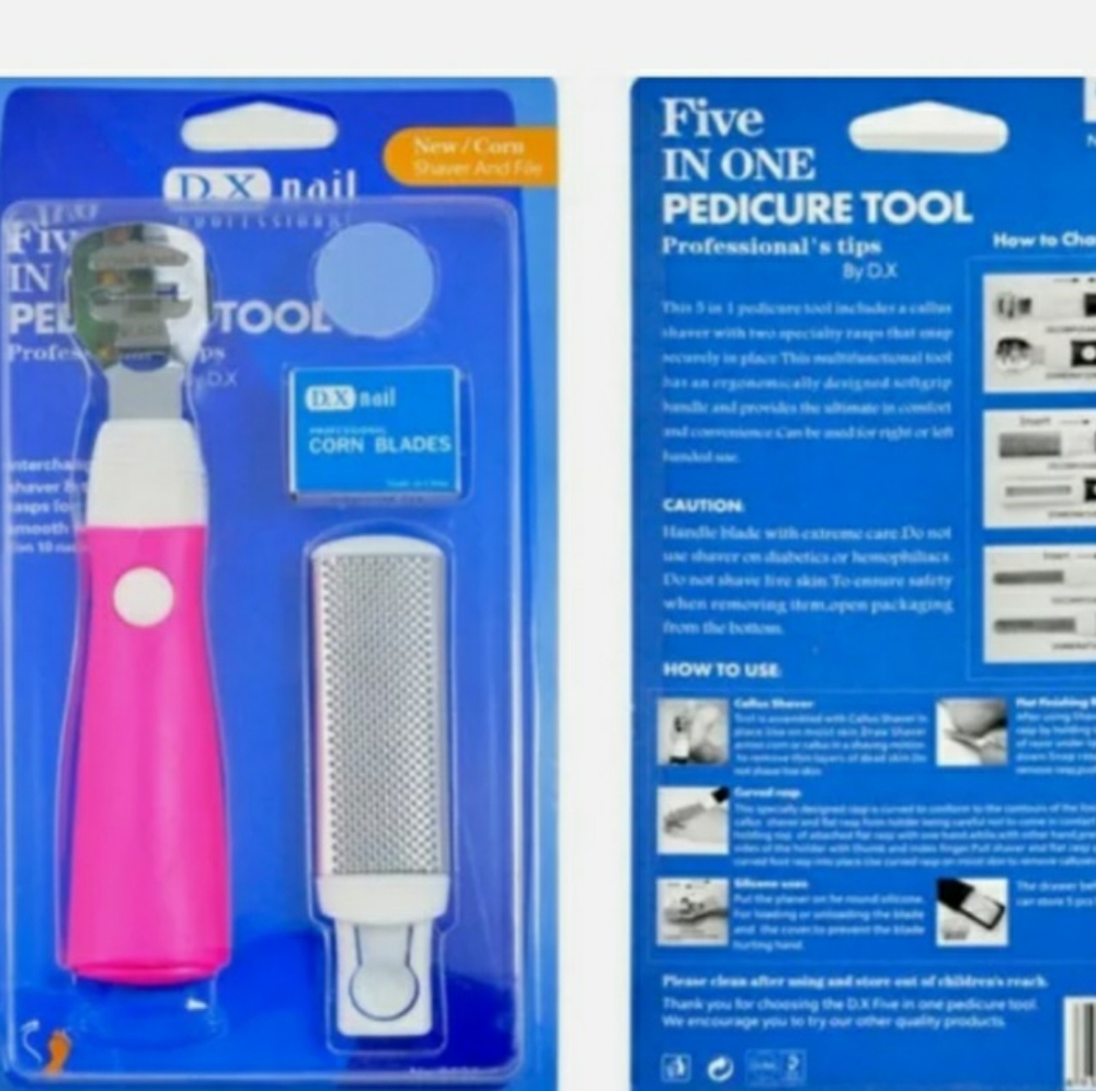 Pedicure Tools 5 IN 1 Professional Tips with Blade